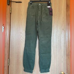 NWT Army Green Corduroy Joggers